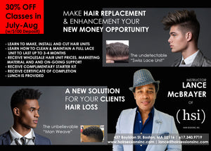 Male Hair Replacement (and Man Weave) Workshop